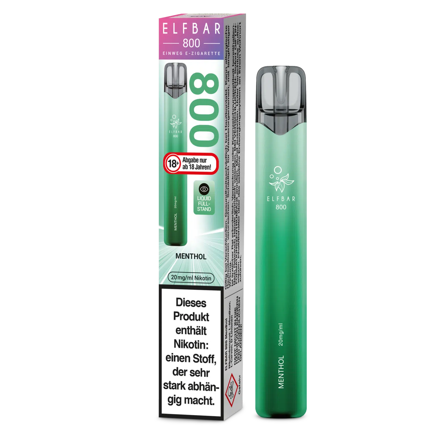 Elfbar 800 Vape – Menthol 20 mg/ml